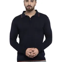 Kalt Men Full Sleeves Polo Collar Cotton T-Shirt-picture-28