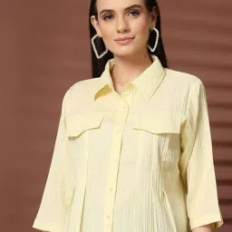 Melon By plusS Yellow Plain Top-image-35