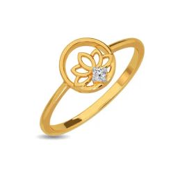 Kisna Diamond & Gold Jewellery Cassidy for her 14k (585) Diamond & Gold Ring For Women-picture-15