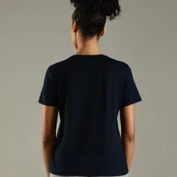 TOMMY HILFIGER Navy Embroidered Logo Regular Fit T Shirt image 2