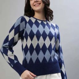 Iconic Blue Printed Sweater-picture-13