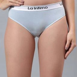 La Intimo Light Blue Comfort Fit Panties-picture-34