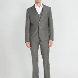 Arrow Warm Olive Regular Fit Three Piece Suit-picture-9