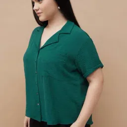 Nexus Dark Green Regular Fit Shirt image 3
