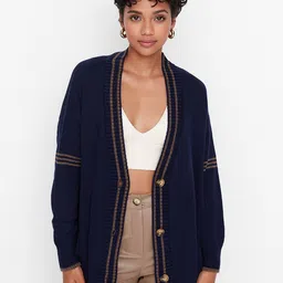 Trendyol Women Navy Blue Longline Cardigan-picture-28