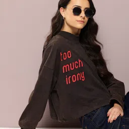 Kook N Keech Typography Print Sweatshirt-image-2