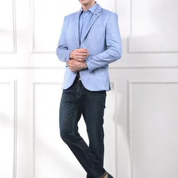 Crimsoune Club Striped Notched Lapel Single-Breasted Slim Fit Casual Blazers-picture-25