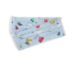 Ivillage Small Cotton Blue Baby Print Fabric Face Mask for Kids Set Mask01S_Printed1 (Pack of 25 ) image 3