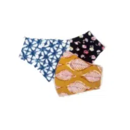 Ivillage 3 Pcs Large Cotton Organic 2 Layer Washable Face Mask Set Mask06L_Set2 (Pack of 1000) image 2