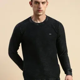 SHOWOFFFF Black Cotton Slim Fit Sweatshirt-picture-44