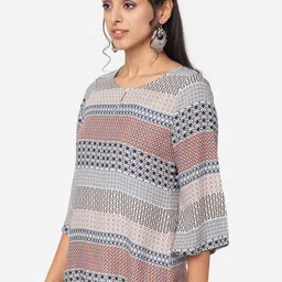 KIZI Ethnic Printed Flared Sleeves Top image 4