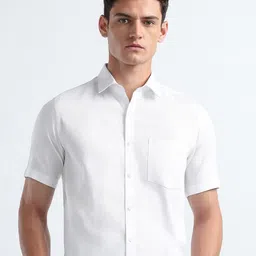 Arrow Self Design Spread Collar Pure Cotton Formal Shirt-picture-32