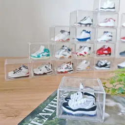 EMERGE Polyvinyl Chloride 3D Mini Sneaker Blind Surprised Box Miniatue Gift Shoes Collection, Fantasy, Clear image 4