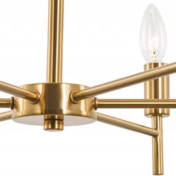 Prop It Up Chandelier 6-Lights Modern Pendant Lighting Gold Antique Finish Ceiling Light Fixture, Indoor Candle Chandelier for Living-Room-(AC) 25694 image 3