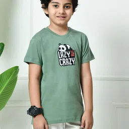 FITINC Boys Printed Bio Finish Cotton T-shirt image 2
