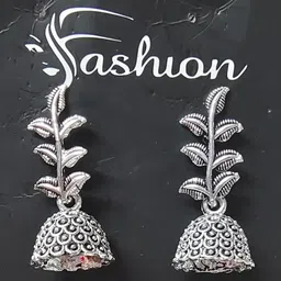 MUNMUN'S Leaf Shaped Drop Earrings image 1