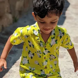 Tura Turi Boys Floral Opaque Printed Casual Shirt-picture-12