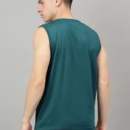 FCK GOLD Typography Printed Round Neck Sleeveless Gym Vest image 5