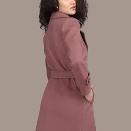 Roadster Women Cotton Regular Fit Overcoat image 4