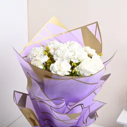 Carnations Whisper In Purple Hues image 3