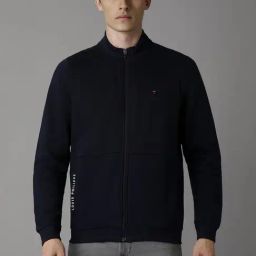 Louis Philippe Navy Cotton Regular Fit Sweatshirt-picture-15
