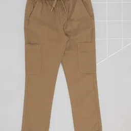 Pantaloons Junior Boys Brown Cotton Solid Pants-picture-27