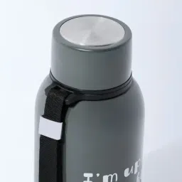 Westside Home Grey Typographic Water Bottle image 3