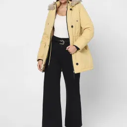 Vero Moda Light Yellow Regular Fit Parka Jacket image 4