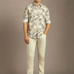 Louis Philippe Multicoloured Slim Fit Printed Shirt image 5