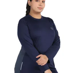 Chkokko Navy & Grey Plain T-Shirt image 4