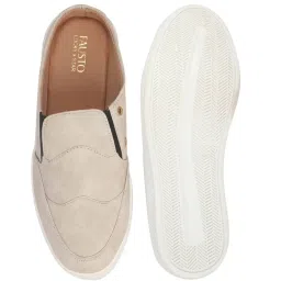 Fausto Men's Cream Mule Shoes image 4