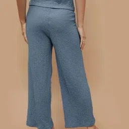 Code by Lifestyle Blue Textured Pattern Pants image 2