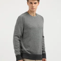 Tommy Hilfiger Grey Cotton Relaxed Fit Texture Pullover image 4