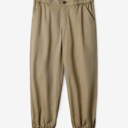 The Souled Store Girls Beige Cotton Regular Fit Trousers Pants-picture-27