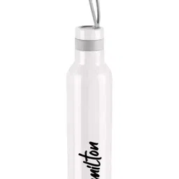 Milton White Stainless Steel 490 ML Water Bottle - Set of 1-image-0