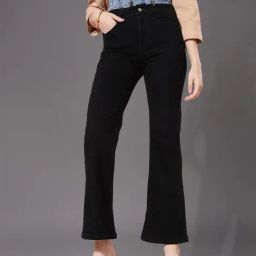 DOLCE CRUDO Black Bootcut Jeans-picture-21