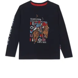 U.S. Polo Assn. Kids Navy Printed T-Shirt-image-75