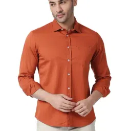 Basics Orange Slim Fit Shirt-picture-46