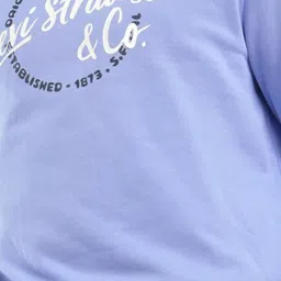 Levi's Blue Cotton Regular Fit Printed Sweatshirt image 4