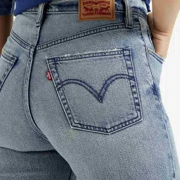 Levi's Light Blue Straight Fit Jeans image 4