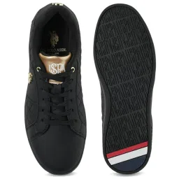 U.S. Polo Assn. Women's SIMONE Black Casual Sneakers image 4
