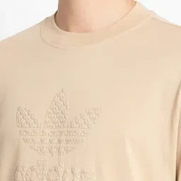 Adidas Originals Beige Regular Fit Printed T-Shirt image 4