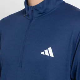 Adidas Blue Regular Fit Sweatshirt image 4