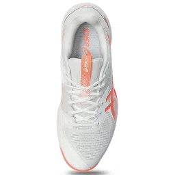 Asics Women's Solution Speed FF 3 White Tennis Shoes image 4