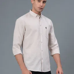 Red Tape Beige Regular Fit Shirt image 4