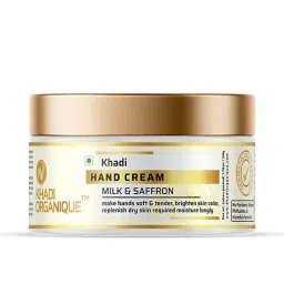 Khadi Organique Milk And Saffron Hand Cream For Dry And Rough Hands image 1