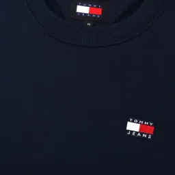 Tommy Hilfiger Navy Blue Cotton Solid Men Regular Fit Sweatshirt image 5