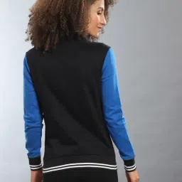 Campus Sutra Black Other Print Jacket image 2