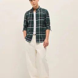 THE BEAR HOUSE Multi Cotton Slim fit Checks Shirts image 4