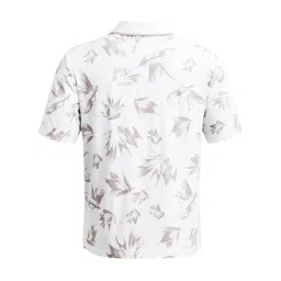 Under Armour White Regular Fit Printed Sports Polo image 4